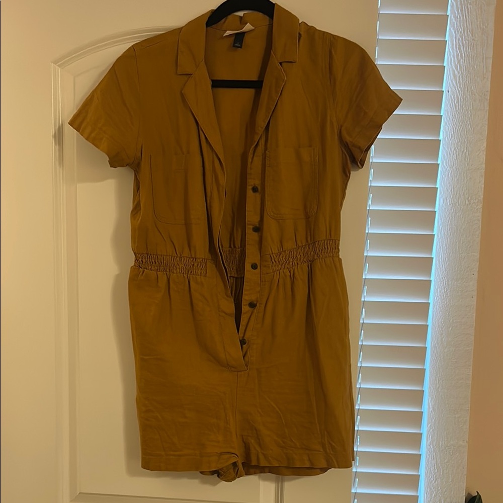 Women’s Mustard One Piece Romper